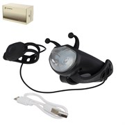 Фонарь передний детский COMIRON "JUMPER" корпус PC+Silicone,Черный 743631