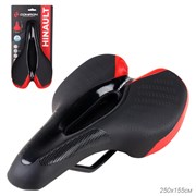 Седло велосипедное MTB COMIRON HINAULT M039R 250X155 Красный 721071