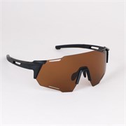 Очки спортивные солнцезащитные KRYPTON. ударопрочные.Линза- Зеркальная. Материалы: PC+ Silicone мягкие накладка на нос и душки. Черный-Огонь /уп 100/ (10702070/270525/5178362, Китай) 743782