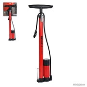 Насос напольный с манометром COMIRON REDDY стальной цилиндр стальная складная ножка ручка и основание литой пластик Presta-Schrader-Dunlop 738736