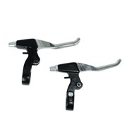 Тормозная ручка алюминиевая COMIRON LL-341AE, чёрная/серебристая, 2 пальца 727047