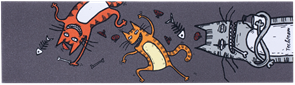 Шкурка для самоката Cats and milk 610x170 (мульти) NN015376