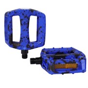 Педаль BMX COMIRON MX-P657, 9/16 резьба, PP корпус, сталь. подшипник, 108х98мм, с рефлектором, W/T print black-blue 756238