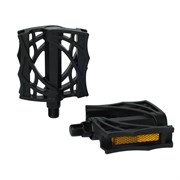 Педаль KIDS HONGDING HD-622-Black, 1/2 резьба, PP корпус, сталь. подшипник, 91х76мм, 4S ось, black, 1 пара /HD-622-Black 737172