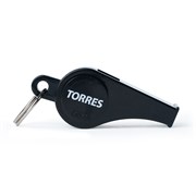 Свисток пласт. с шариком TORRES, SS1009, шнурок с карабином в комплекте, черный lMZYihhrj0ykUySBSvwRh3