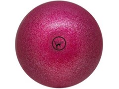 Мяч для художественной гимнастики GO DO. Диаметр 15 см. Цвет: розовый с глиттером