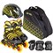 Роликовые коньки  защита, шлем, сумка Maya Set черный - фото 22445