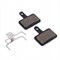Тормозные колодки для дискового тормоза, semi-metallic, (SHIMANO: DEORE BR-C601,BR-M416, TECTR-AUGR. VB 121 - фото 37581