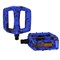 Педаль BMX COMIRON MX-P657, 9/16 резьба, PP корпус, сталь. подшипник, 108х98мм, с рефлектором, W/T print black-blue 756238