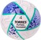 Мяч футзал. TORRES Futsal Training, FS323674, р.4,32 пан. ПУ, 4 подкл. слоя, ручн.сш,бело-фиолет-зел -MhLdL73jAfvgMjHhPxQm2